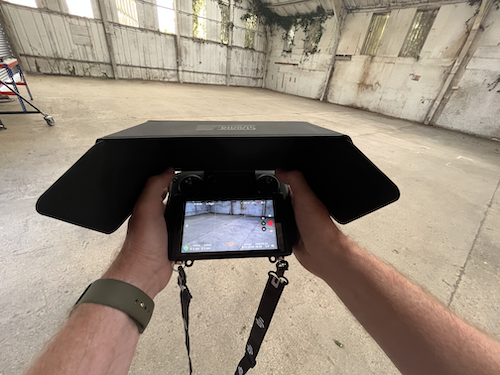 UAV monitoring on location for Ebbon Intelligence UAV monitoring screen